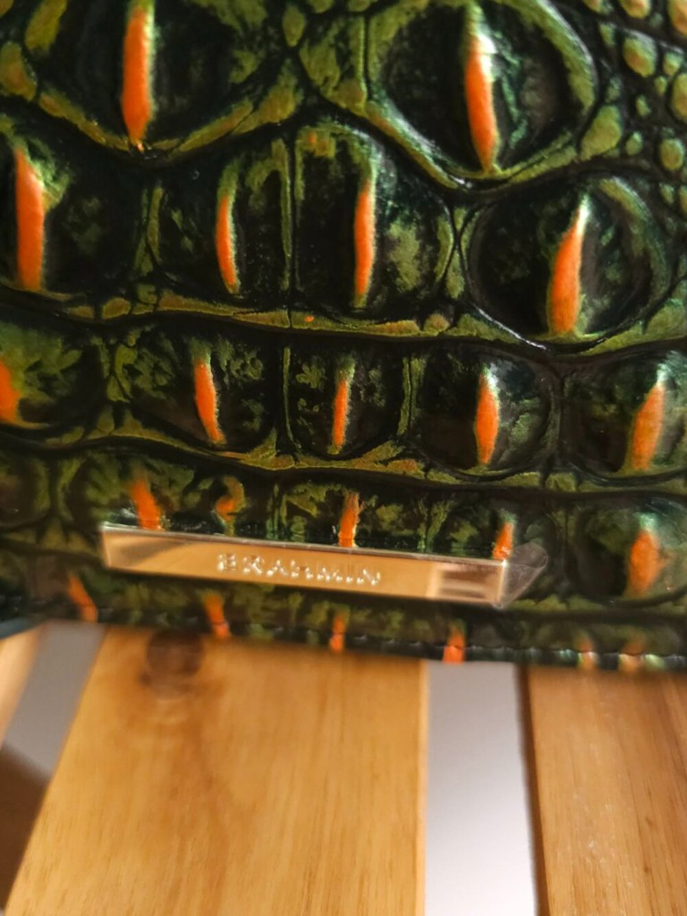 NWT Brahmin Minuette Samba Green Leather Crossbody Handbag - Picture 6 of 12